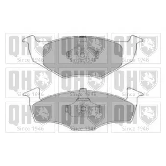 Jeu de 4 plaquettes de frein avant QUINTON HAZELL OEM 1H0698151A