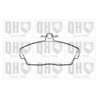 Jeu de 4 plaquettes de frein avant QUINTON HAZELL OEM SFP100360