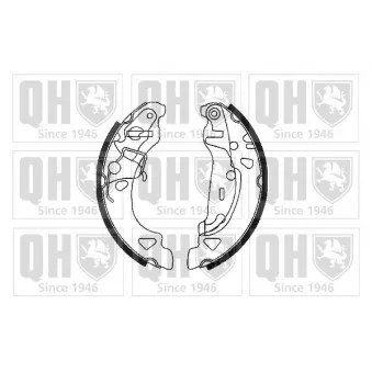 Jeu de mâchoires de frein QUINTON HAZELL OEM 1473062
