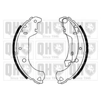 Jeu de mâchoires de frein QUINTON HAZELL OEM 77362452