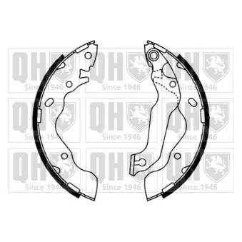 Jeu de mâchoires de frein QUINTON HAZELL OEM 5830517A00