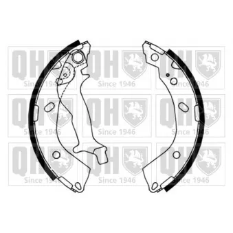 Jeu de mâchoires de frein QUINTON HAZELL OEM 58350H5A20