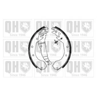 QUINTON HAZELL BS686 - Jeu de mâchoires de frein