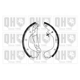 Jeu de mâchoires de frein QUINTON HAZELL OEM 90187870