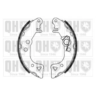 Jeu de mâchoires de frein QUINTON HAZELL OEM 4241E7