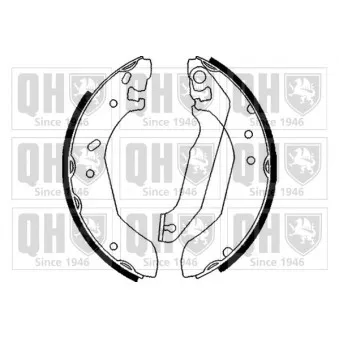 Jeu de mâchoires de frein QUINTON HAZELL OEM 5320070800A00