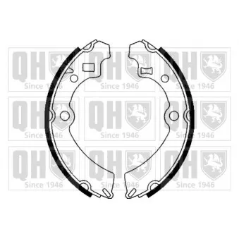 Jeu de mâchoires de frein QUINTON HAZELL OEM 5320270A00