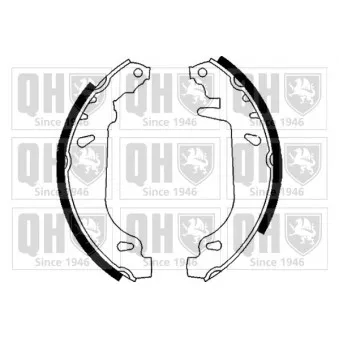 Jeu de mâchoires de frein QUINTON HAZELL OEM 4241G3