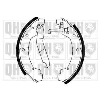 Jeu de mâchoires de frein QUINTON HAZELL OEM 449542070