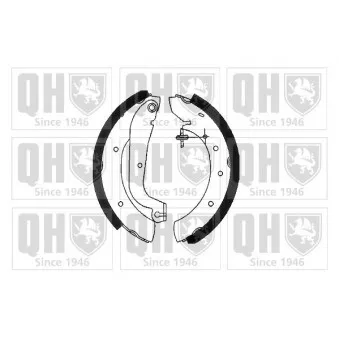 Jeu de mâchoires de frein QUINTON HAZELL BS904