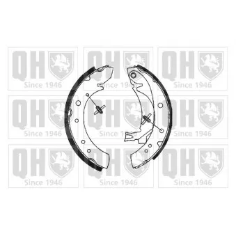 Jeu de mâchoires de frein QUINTON HAZELL OEM D406099B26