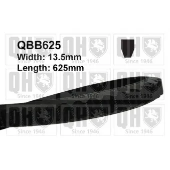 Courroie trapézoïdale QUINTON HAZELL QBB625