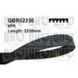 QUINTON HAZELL QBR62230 - Courroie trapézoïdale à nervures