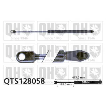 QUINTON HAZELL QTS128058 - Vérin de hayon, de coffre