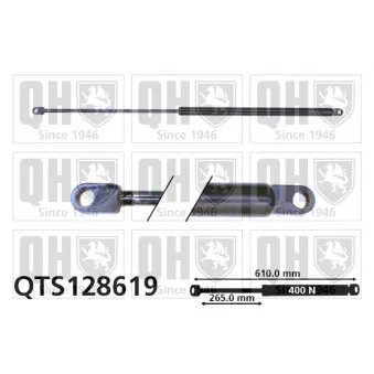 QUINTON HAZELL QTS128619 - Vérin, capot-moteur