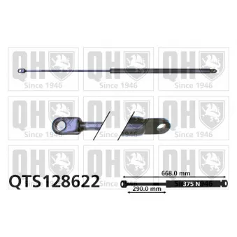 QUINTON HAZELL QTS128622 - Vérin, capot-moteur