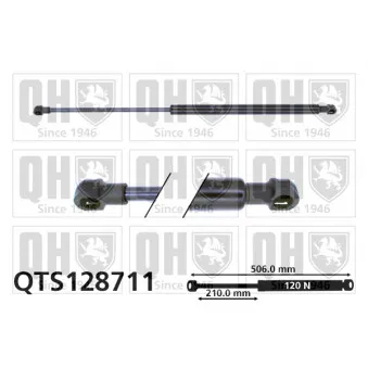 QUINTON HAZELL QTS128711 - Vérin, capot-moteur