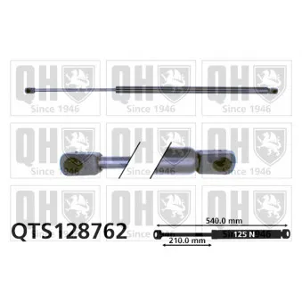 QUINTON HAZELL QTS128762 - Vérin, capot-moteur