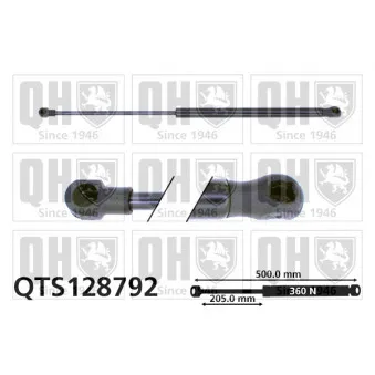 QUINTON HAZELL QTS128792 - Vérin de hayon, de coffre