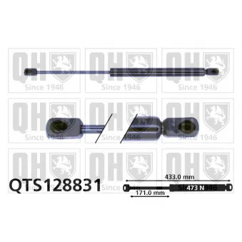 QUINTON HAZELL QTS128831 - Vérin, capot-moteur