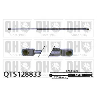 QUINTON HAZELL QTS128833 - Vérin, capot-moteur