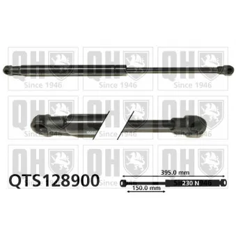 Vérin, capot-moteur QUINTON HAZELL OEM 8200091749
