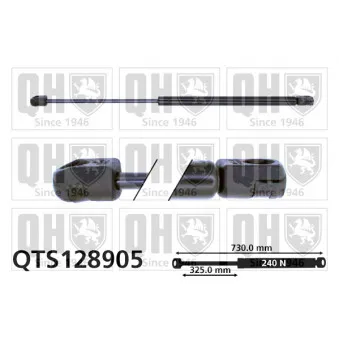 QUINTON HAZELL QTS128905 - Vérin, capot-moteur