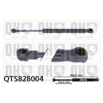 Vérin, capot-moteur QUINTON HAZELL QTS828004 pour ALFA ROMEO GIULIETTA 1.4 TB - 120cv