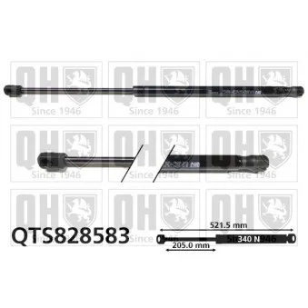 QUINTON HAZELL QTS828583 - Vérin, capot-moteur