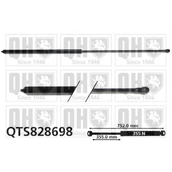 QUINTON HAZELL QTS828698 - Vérin, capot-moteur
