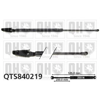 QUINTON HAZELL QTS840219 - Vérin de hayon, de coffre