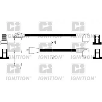 Kit de câbles d'allumage QUINTON HAZELL OEM GHT261