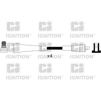 Kit de câbles d'allumage QUINTON HAZELL OEM 7700874594