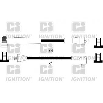 QUINTON HAZELL XC1025 - Kit de câbles d'allumage