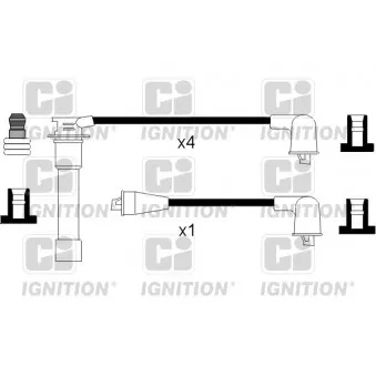 Kit de câbles d'allumage QUINTON HAZELL XC1027