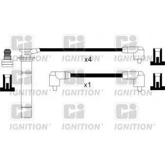 QUINTON HAZELL XC1050 - Kit de câbles d'allumage