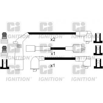Kit de câbles d'allumage QUINTON HAZELL OEM 96256433