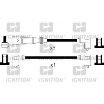 Kit de câbles d'allumage QUINTON HAZELL XC1060