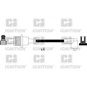 QUINTON HAZELL XC1077 - Kit de câbles d'allumage