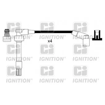Kit de câbles d'allumage QUINTON HAZELL XC1125