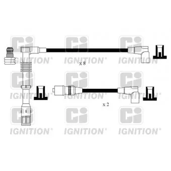 QUINTON HAZELL XC1155 - Kit de câbles d'allumage