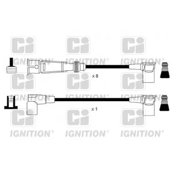 QUINTON HAZELL XC1182 - Kit de câbles d'allumage