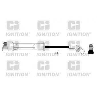 Kit de câbles d'allumage QUINTON HAZELL XC1192 pour RENAULT CLIO 1.4 - 75cv