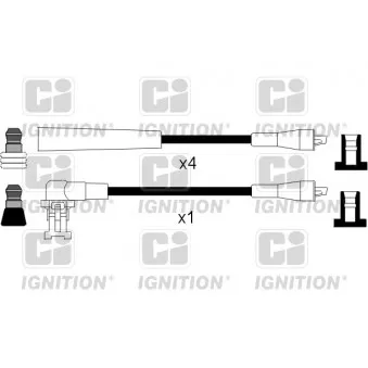 Kit de câbles d'allumage QUINTON HAZELL XC134
