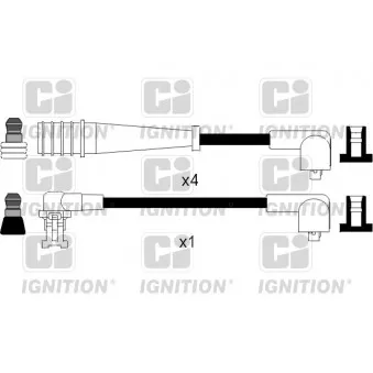 QUINTON HAZELL XC145 - Kit de câbles d'allumage