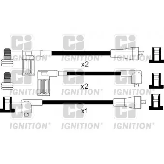 QUINTON HAZELL XC182 - Kit de câbles d'allumage