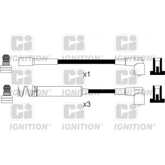 QUINTON HAZELL XC214 - Kit de câbles d'allumage