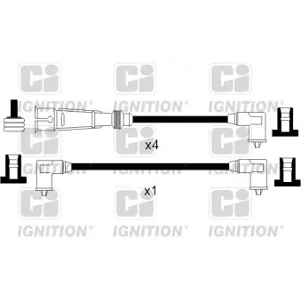 QUINTON HAZELL XC225 - Kit de câbles d'allumage