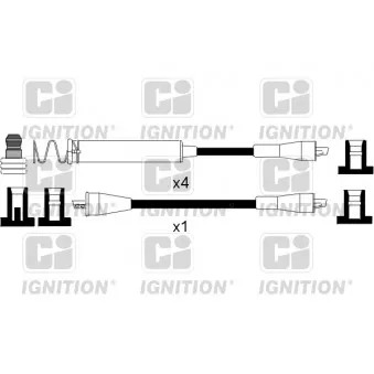 QUINTON HAZELL XC229 - Kit de câbles d'allumage