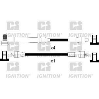 QUINTON HAZELL XC265 - Kit de câbles d'allumage
